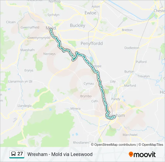 27 Bus Line Map