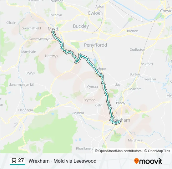 27 Bus Line Map
