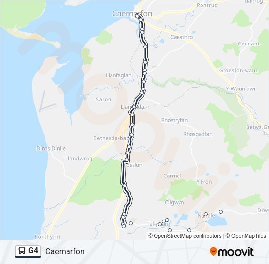 G4 Bus Line Map