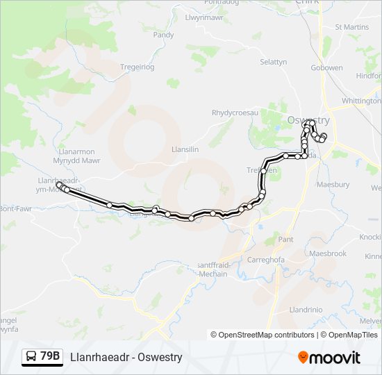 79B bus Line Map