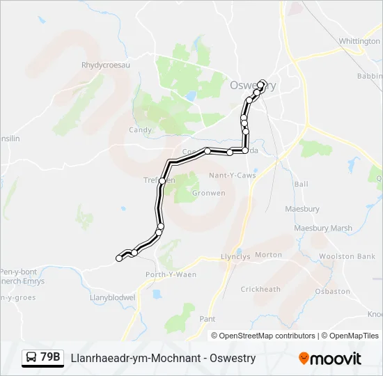 79B Bus Line Map