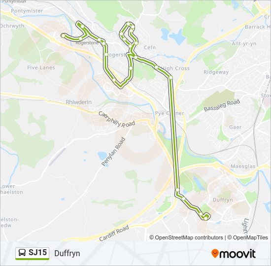 SJ15 Bus Line Map