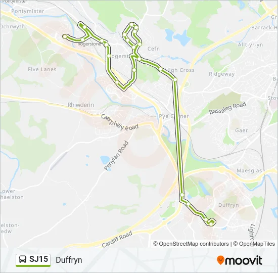SJ15 Bus Line Map