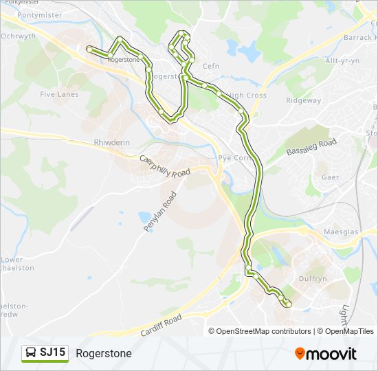 SJ15 Bus Line Map