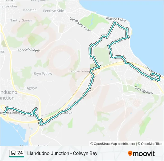 24 Bus Line Map