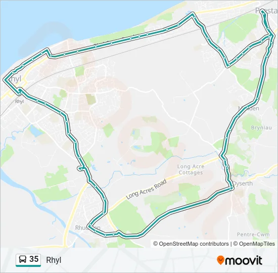 35 Bus Line Map