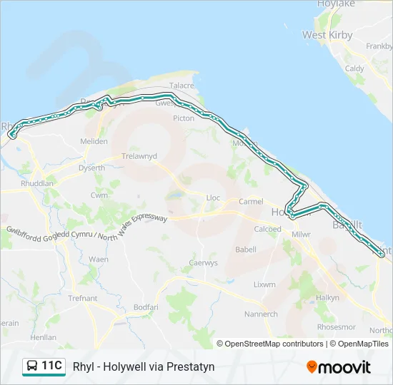 11C Bus Line Map