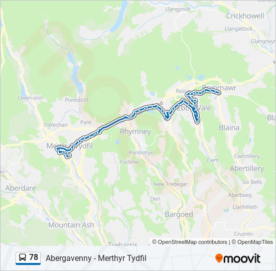 78 bus Line Map