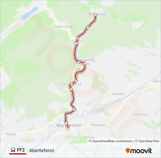 FF2 Bus Line Map