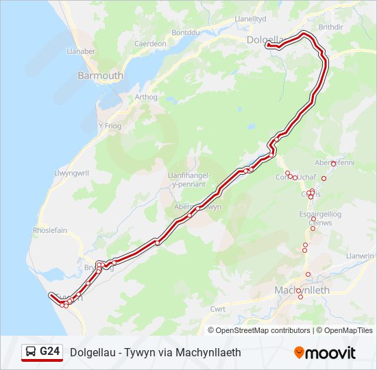 G24 bus Line Map