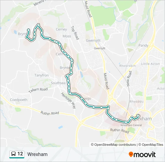 12 Bus Line Map