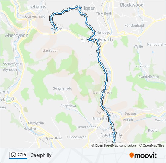 C16 bus Line Map