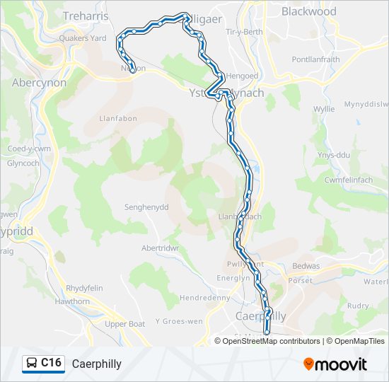 C16 bus Line Map