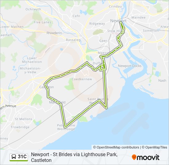 31C bus Line Map