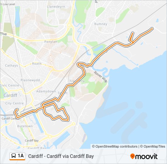 1A Bus Line Map