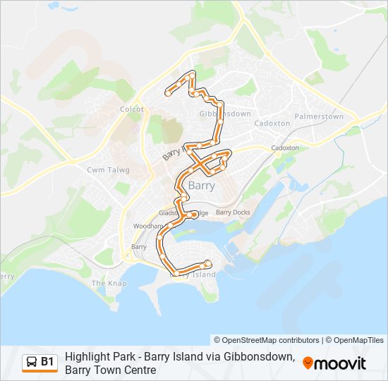 B1 Bus Line Map