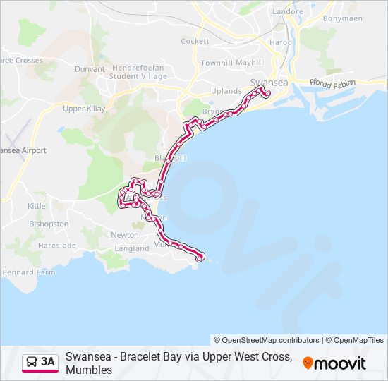 3A bus Line Map