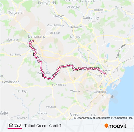 320 bus Line Map