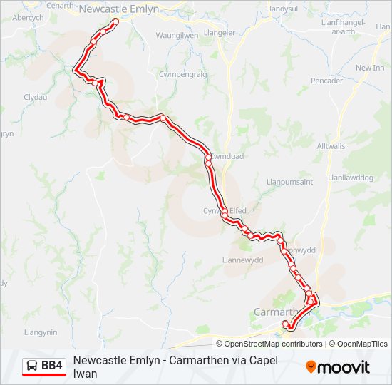 BB4 Bus Line Map