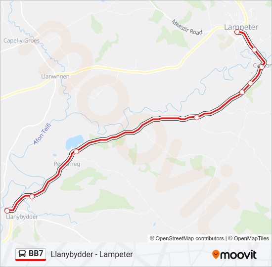 BB7 Bus Line Map