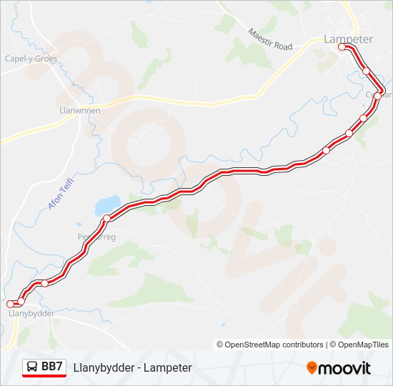 BB7 bus Line Map