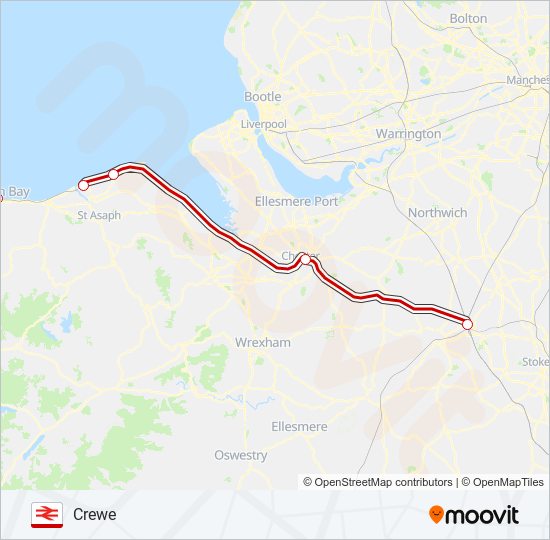 avanti west coast Route: Schedules, Stops & Maps - Crewe (Updated)