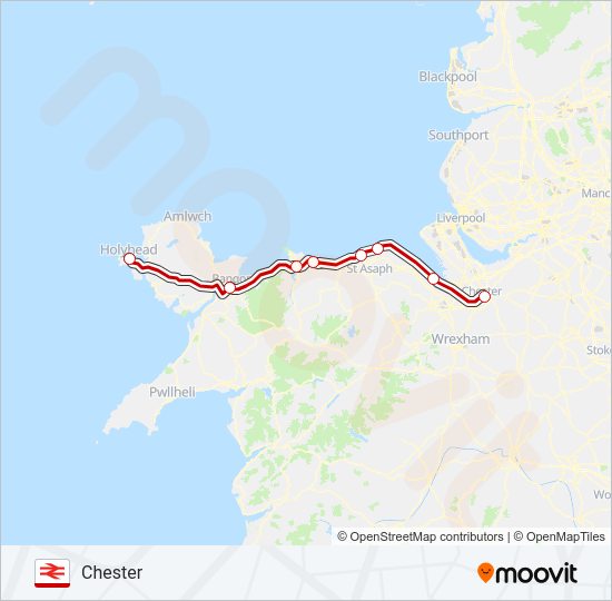 Avanti West Coast Route Map