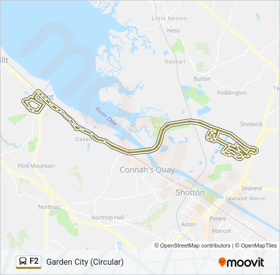 F2 Bus Line Map