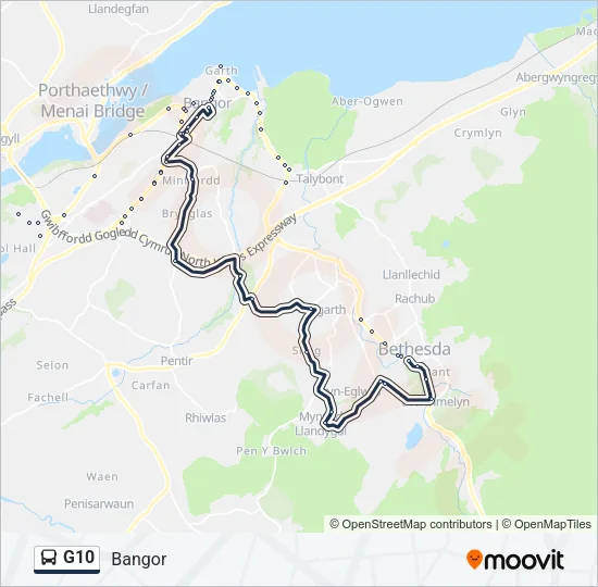 G10 Bus Line Map