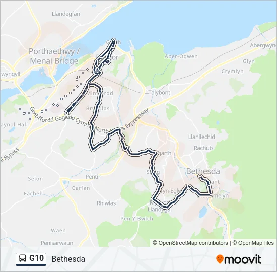 G10 Bus Line Map