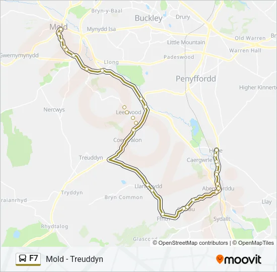 F7 Bus Line Map