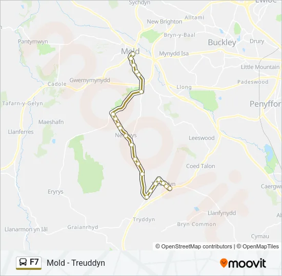F7 Bus Line Map