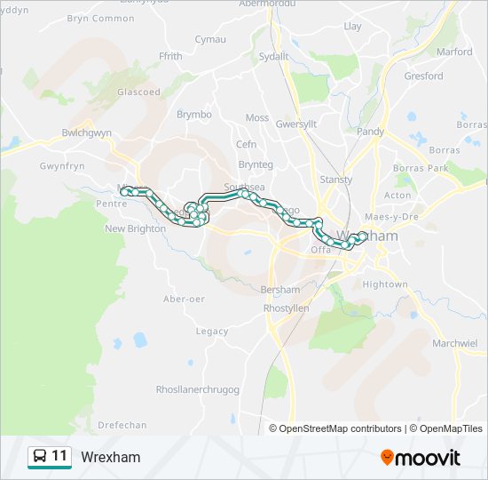 11 Bus Line Map