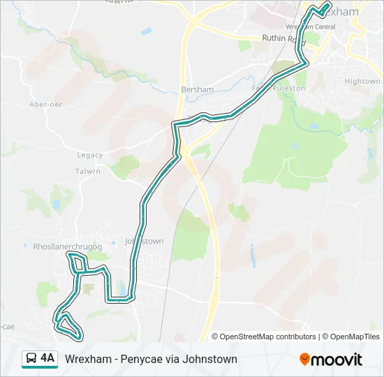 4A Bus Line Map