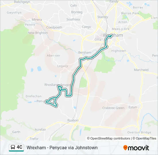 4C Bus Line Map