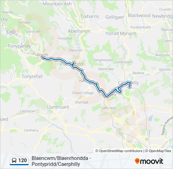 120 Bus Line Map