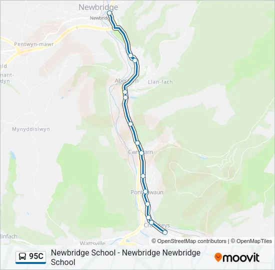 95C Bus Line Map