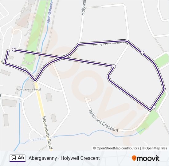 A6 bus Line Map