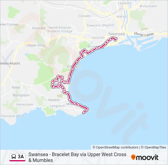 3A Bus Line Map