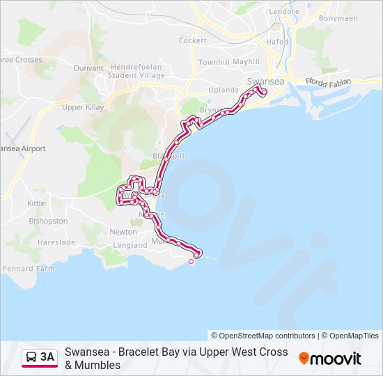 3A Bus Line Map