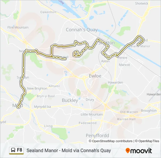 F8 Bus Line Map