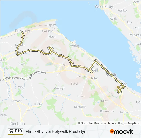F19 Bus Line Map