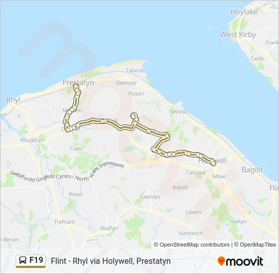 F19 Bus Line Map