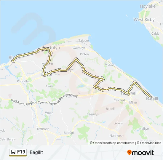 F19 Bus Line Map