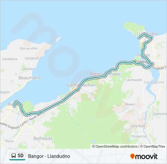 5D Bus Line Map