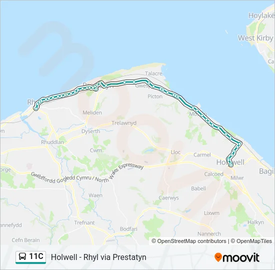 11C Bus Line Map