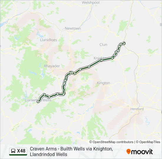X48 Bus Line Map