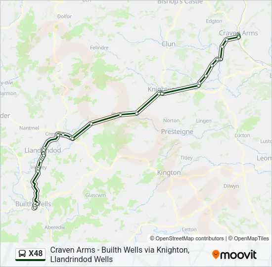 X48 Bus Line Map