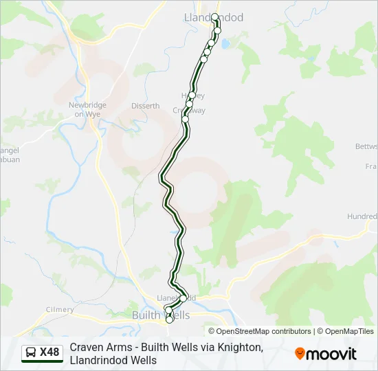 X48 Bus Line Map
