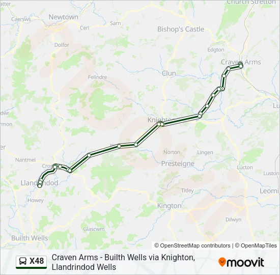 X48 Bus Line Map